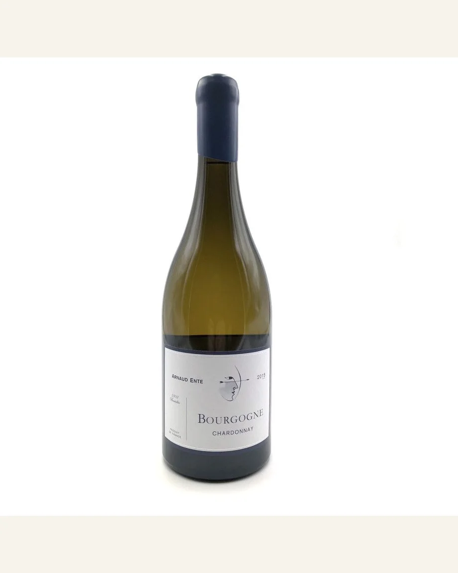 Arnaud Ente Bourgogne Chardonnay大区霞多丽干白酒标与酒瓶图片