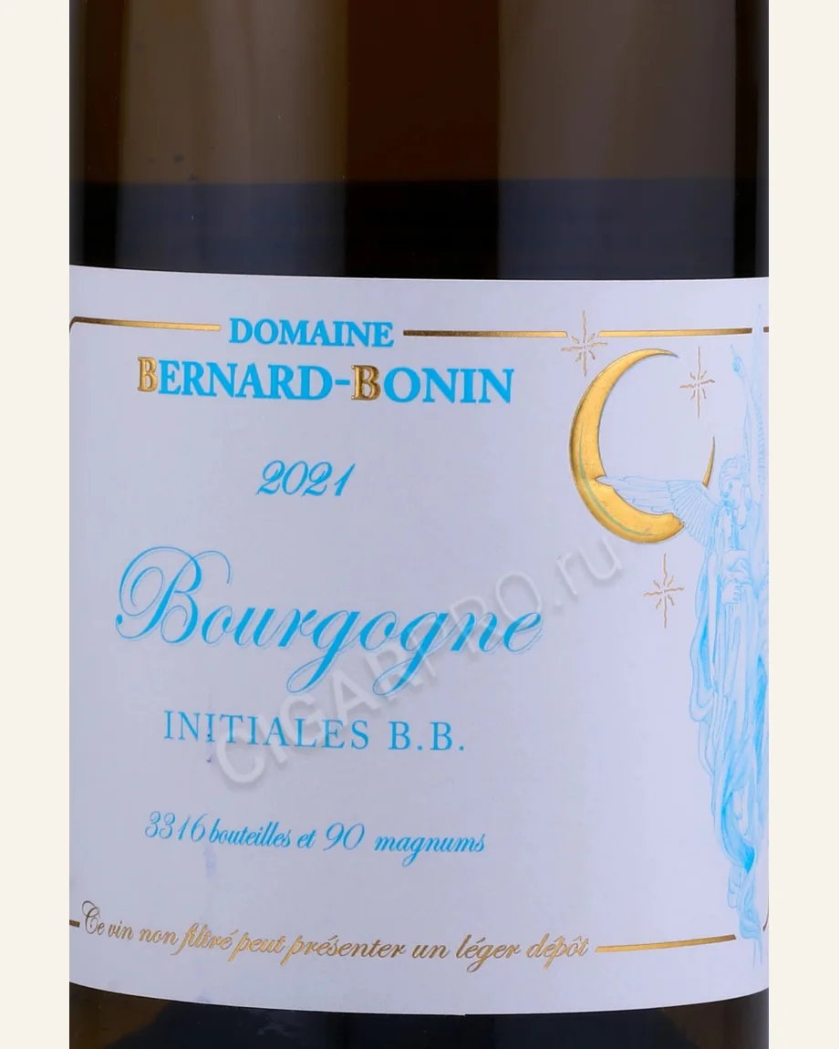 Bourgogne Blanc Initiales Bb大区干白酒标与酒瓶图片