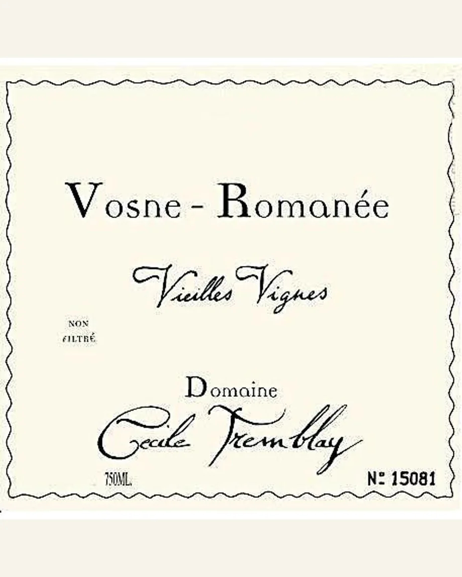 Cecile Tremblay Nuits Saint Georges Les Murgers酒标与酒瓶图片