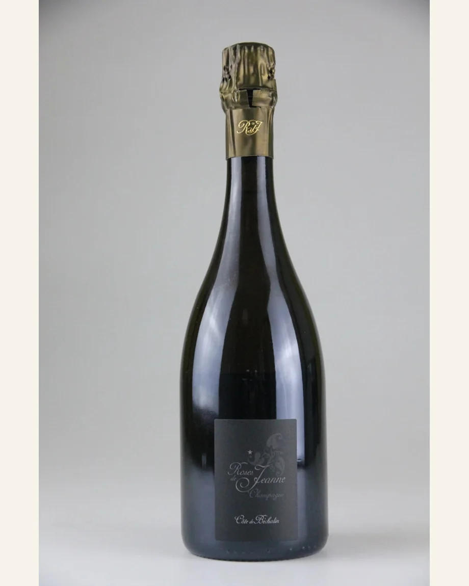 Cedric Bouchard Roses De Jeanne Cote De Bechalin布夏尔公爵珍妮之花贝沙兰园黑中白香槟酒标与酒瓶图片