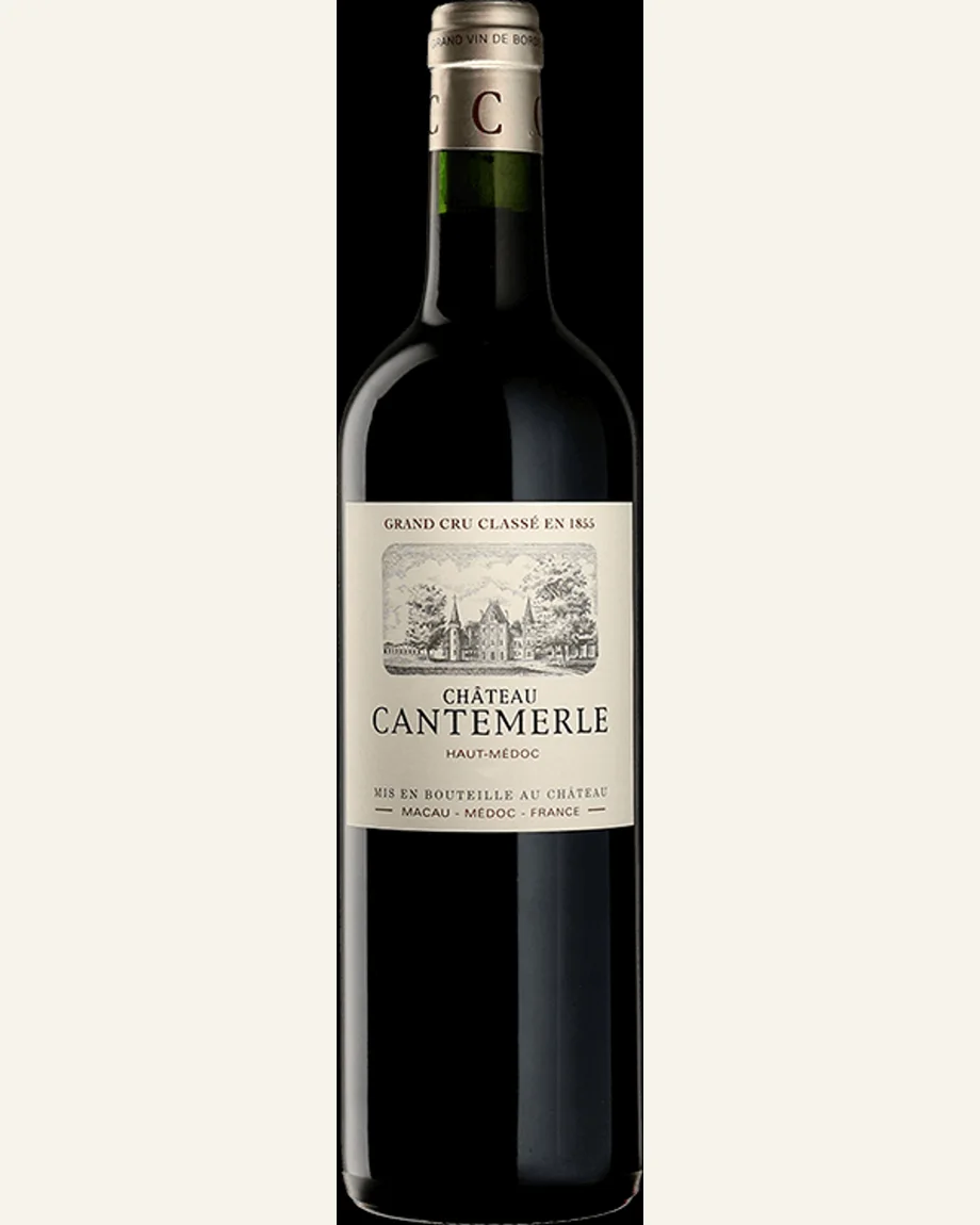 Château Cantemerle 佳得美酒庄正牌干红酒标与酒瓶图片
