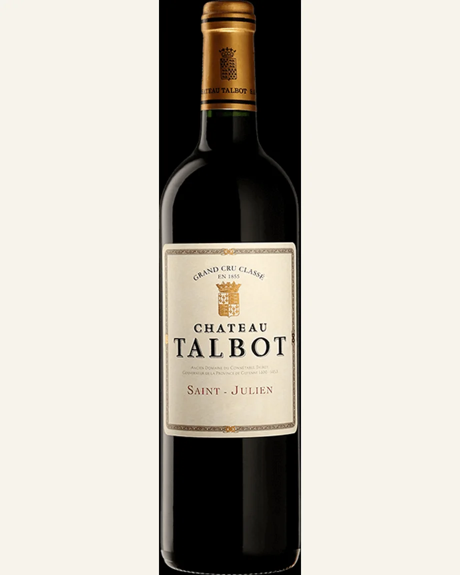 Château Talbot 大宝酒庄正牌干红酒标与酒瓶图片