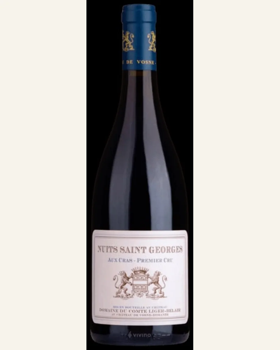 里贝伯爵-夜圣乔治克拉一级园 / Comte Liger Belair Nuits St Georges Les Cras酒标与酒瓶图片