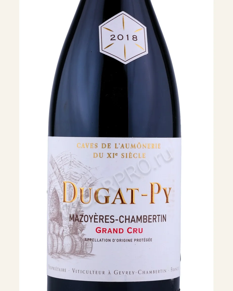 Dugat Py Mazoyeres Chambertin玛泽耶香贝丹酒标与酒瓶图片