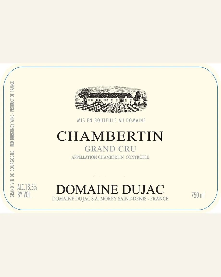 Dujac Charmes Chambertin夏姆香贝丹酒标与酒瓶图片