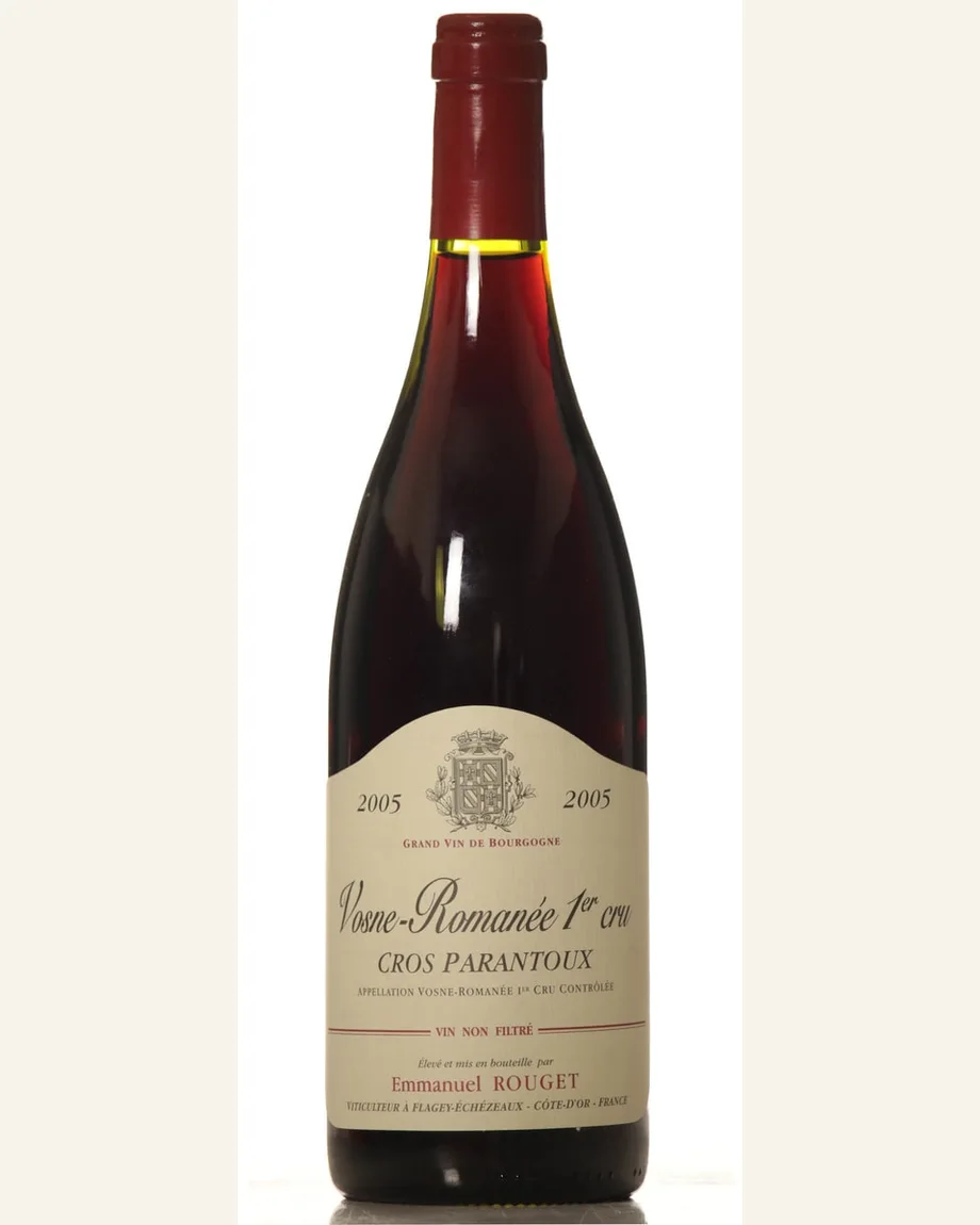 Emmanuel Rouget Vosne Romanee Cros Parantoux帕兰图一级田酒标与酒瓶图片