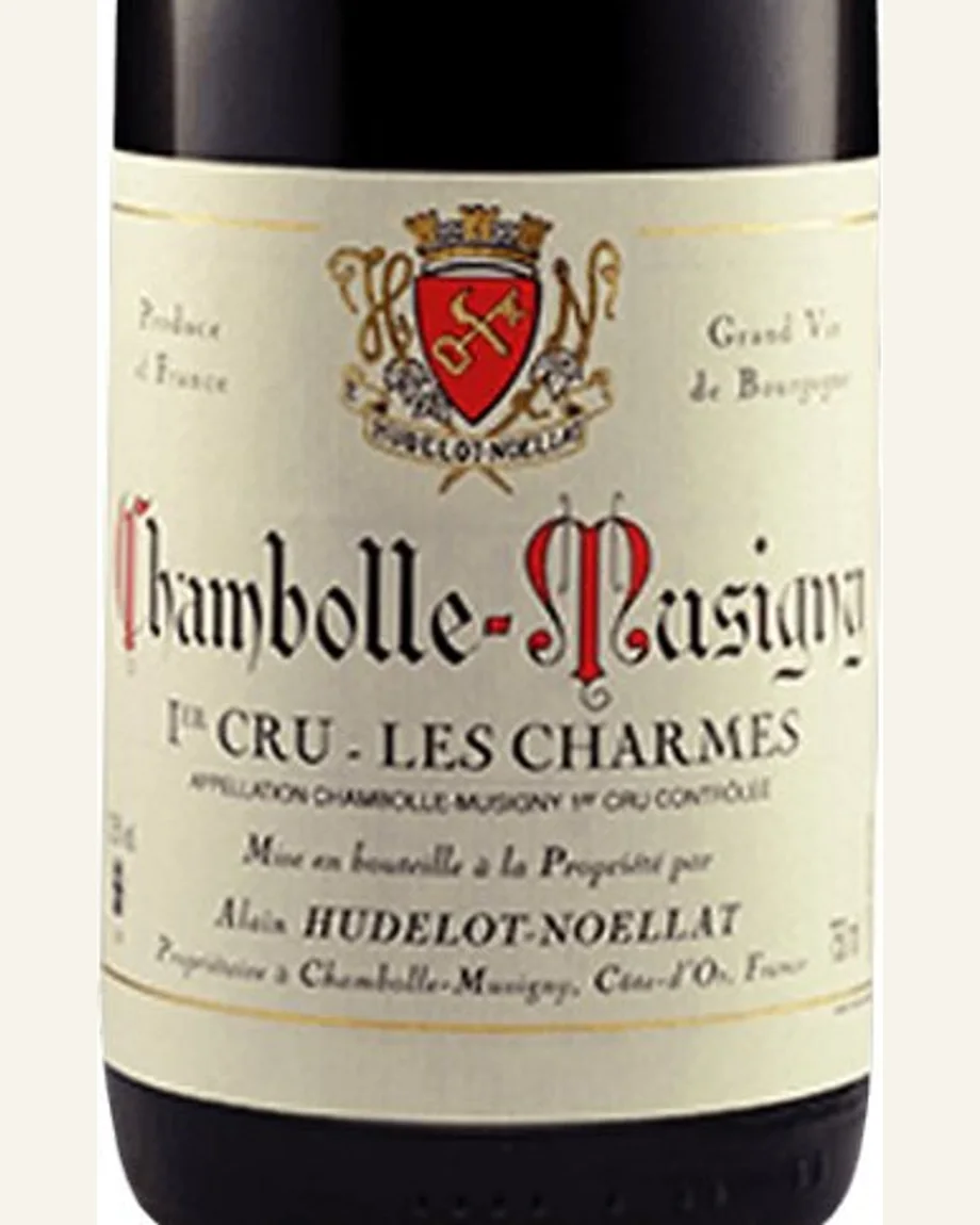 Hudelot Noellat Chambolle Musigny 1er Cru Les Charmes沙尔姆(魅力园)一级田酒标与酒瓶图片