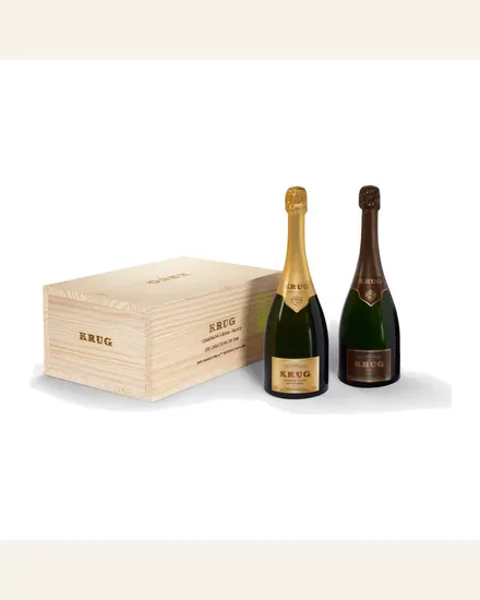 Krug Les Creations 2 Bottle Assortment库克 创世纪年份双支木盒套装酒款图片