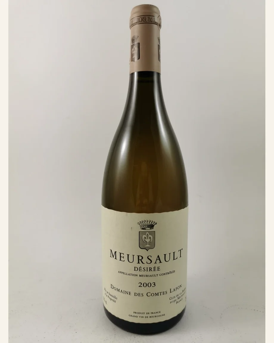 Lafon Meursault Desiree默尔索迪茜瑞村级独占园酒标与酒瓶图片