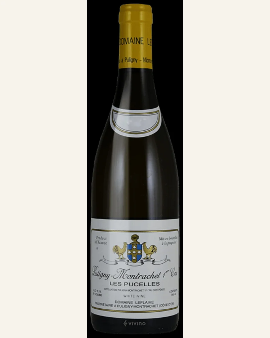 Leflaive Puligny Montrachet Les Pucelles少女园酒标与酒瓶图片