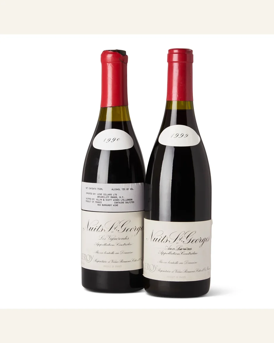 Leroy Nuits Saint Georges Les Vignerondes夜圣乔治维涅宏德一级田酒标与酒瓶图片