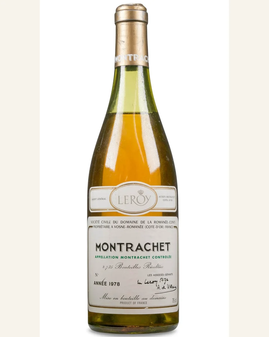 蒙哈谢Montrachet酒标与酒瓶图片