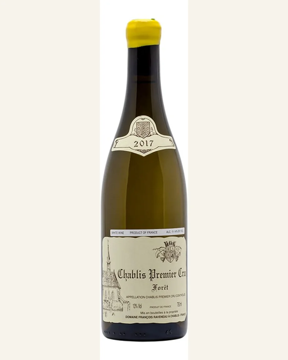 Raveneau Chablis Foret佛雷特一级田酒标与酒瓶图片