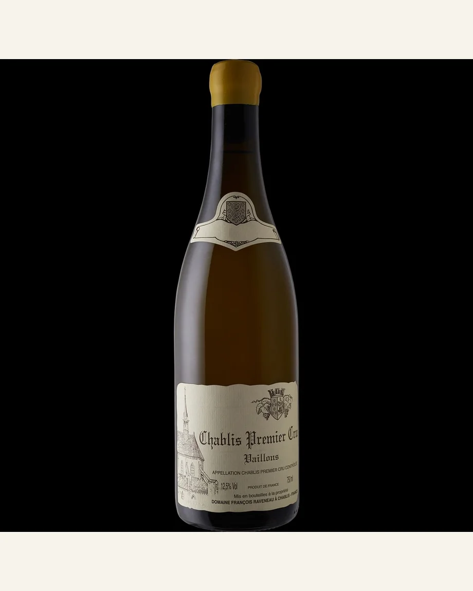 Raveneau Chablis Vaillons瓦永一级园酒标与酒瓶图片