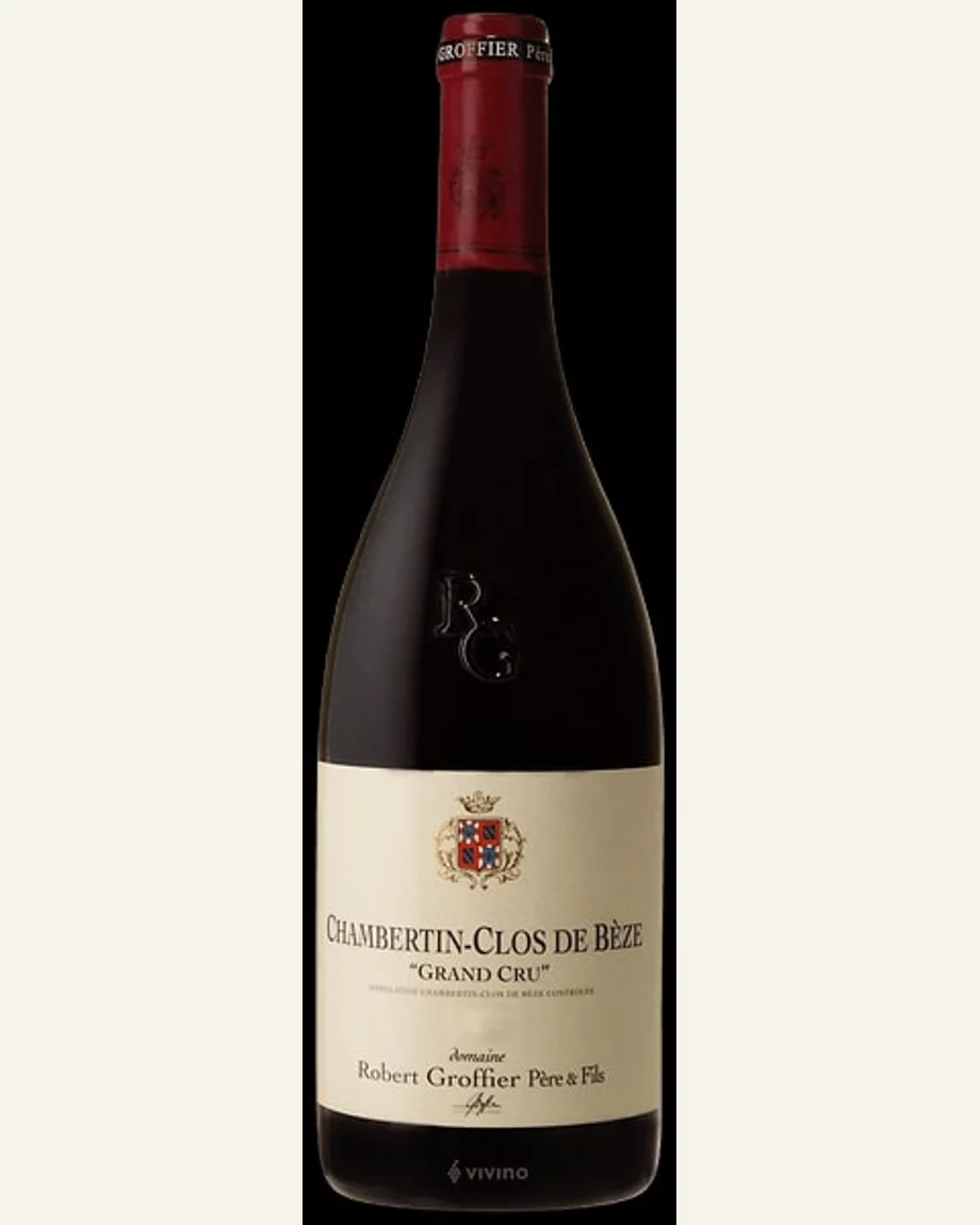 Robert Groffier Chambertin Clos De Beze香贝丹特级园(日贝园）酒标与酒瓶图片