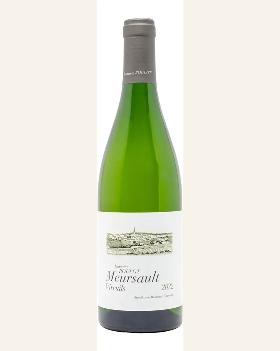 Roulot Meursault Les Vireuils默尔索维赫耶村级田酒标与酒瓶图片