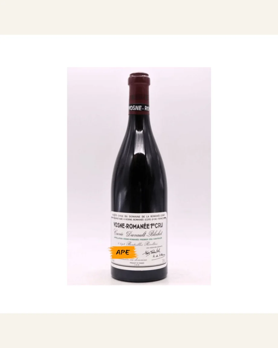 Vosne Romanee 1er Cru Duvault Blochet杜沃布洛歇特酿酒标与酒瓶图片