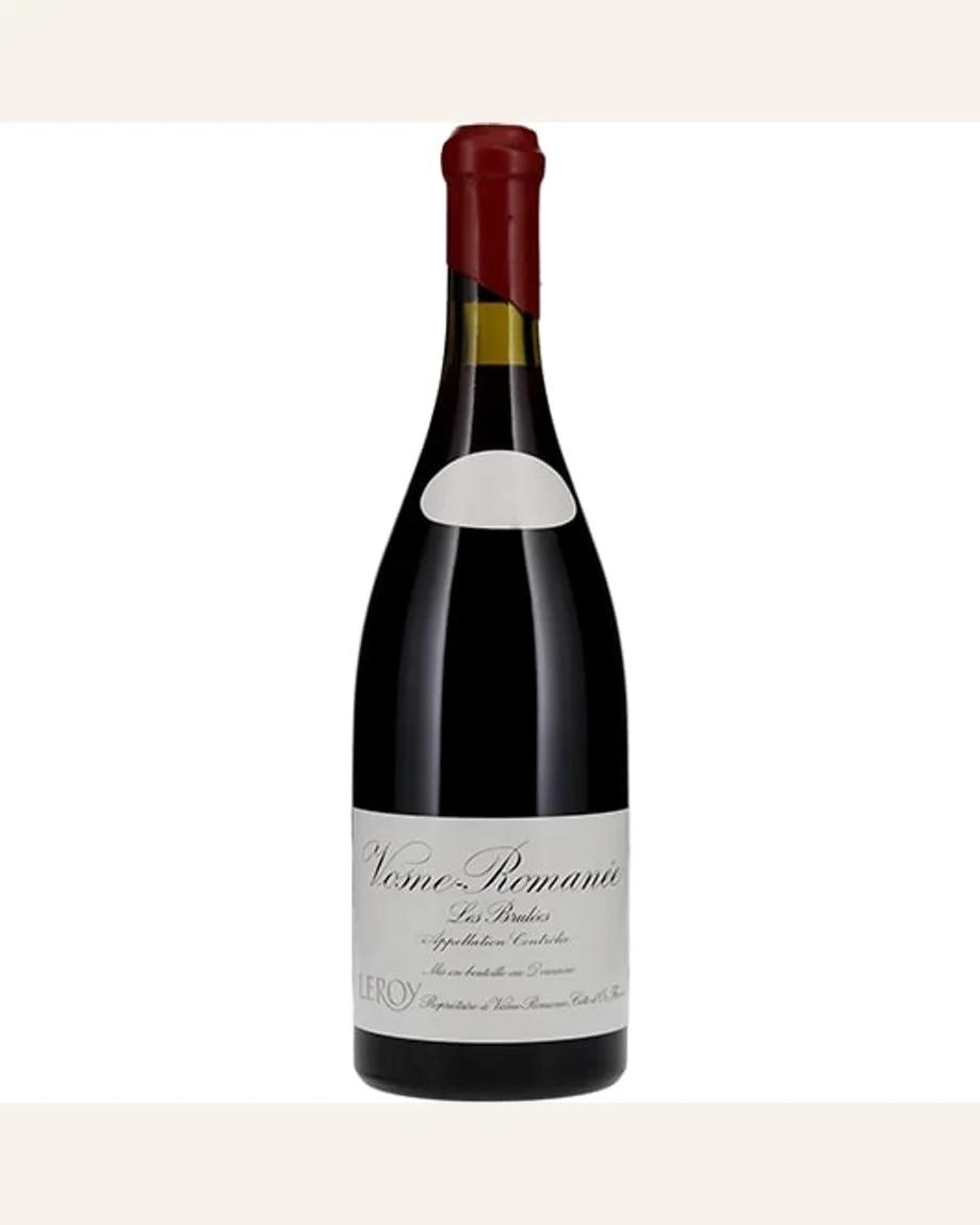 Vosne Romanee Les Brulees沃恩罗曼尼焦灼一级田酒标与酒瓶图片